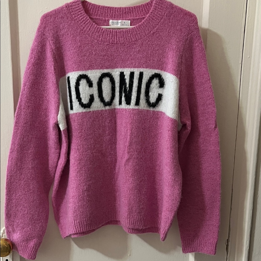 Primark Iconic Pink Crew Neck Sweater